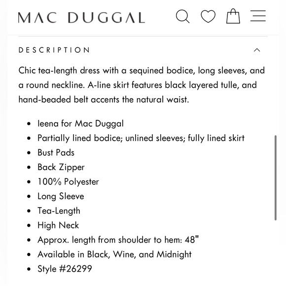 MacDuggal Sequins Tiered MIDI Formal - Picture 4 of 4